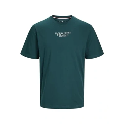 Abbildung von Jack &amp; Jones Premium Rbluarchie CREW NECK NOOS Tshirt print, Herren, Größe: Small, Deep teal