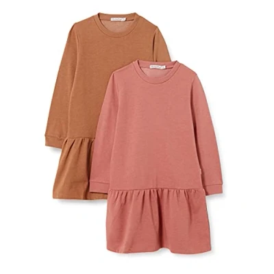 Abbildung von Minymo LS 2PACK Freizeitkleid für Kinder, Größe: 140, Canyon rose