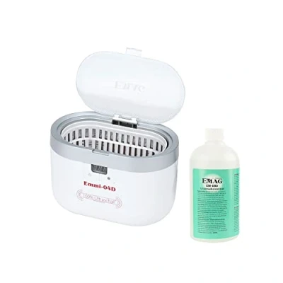 Abbildung von EMAG Ultraschallreiniger Emmi 04D Universal Set I Brillenreinigungsgerät auch für Schmuck &amp; Uhren Ultraschallreinigungsgerät aus Deutschland 0,6l