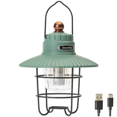 Abbildung von LED Campinglampe im Retro Stil Soroya Verstellbare Lichtfarbe dimmbar