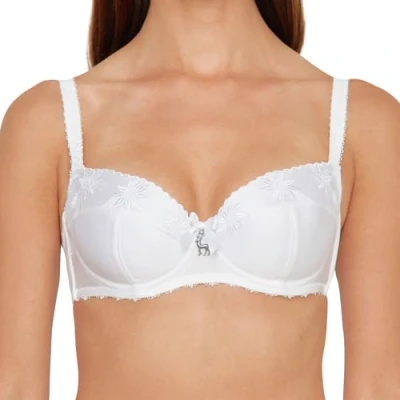 Abbildung von Susa Damen Dirndl BH 7614 BH, Weiß, 80C EU