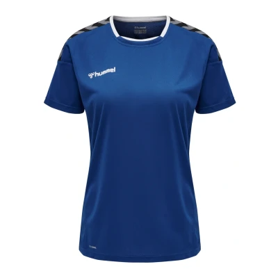 Abbildung von Hummel Hmlauthentic Tshirt print, Damen, Größe: 34, True blue