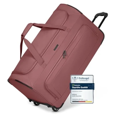Abbildung von REDOLZ große L Trolley Reisetasche mit Rollen 71 cm 81 Liter für Männer &amp; Frauen (Duffle Essentials)