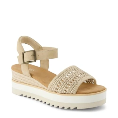 Abbildung von TOMS Diana Keilsandalette, Damen, Größe: 38.5, Gold Schuhe