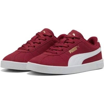 Abbildung von Puma CLUB II Unisex Sneaker low für Kinder, Größe: 32, Dark crimson/white/gold Schuhe