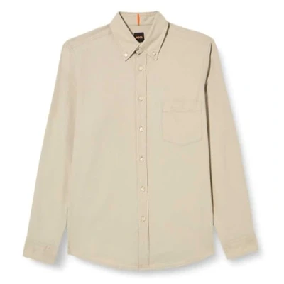 Abbildung von BOSS Rickert Hemd, Herren, Größe: XL, Light beige