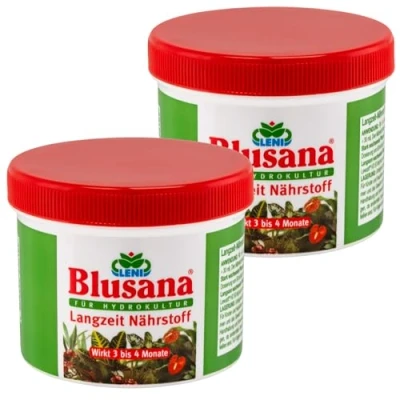 Abbildung von Blusana Langzeitdünger Lewatit HD 50 für Zierpflanzen in Hydrokultur NPK mineralischer Dünger mit Ionenaustauscher 3 4 Monate Wirkung zur Wahl 200 800ml Dose Granulat (400ml 2 x 200ml Dose)