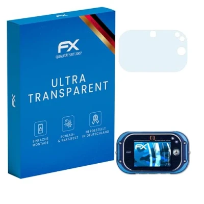 Abbildung von atFoliX Schutzfolie kompatibel mit VTech Kidizoom Touch 5.0 Folie, ultraklare FX Displayschutzfolie (3X)