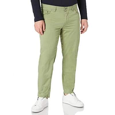 Abbildung von EUREX by BRAX Herren Regular Fit Jeans Hose Style PEP s Five Pocket Baumwolle, Grün, GREEN, 68