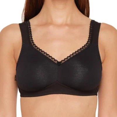 Abbildung von Susa Organic OHNE BÜGEL Triangel BH, Damen, Größe: 90C, Schwarz