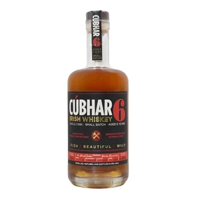 Abbildung von Cúbhar Irish Whiskey Red Wine Single Cask 700ml I Triple Distilled Malt Irischer 6 Jahre in Barrique Fass aus Rotwein gereift Alc. 46% vol Limited