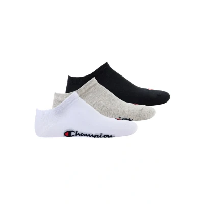 Abbildung von Champion Unisex Core 3PP Sneaker Freizeitsocken, Hellgrau Meliert, Weiß, Schwarz, 39 42 EU (3er Pack)