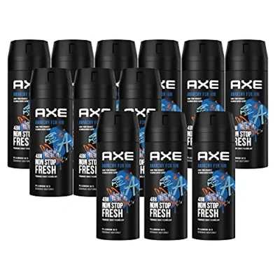 Abbildung von axe Deo Set Anarchy for Him Bodyspray 12x 150ml Deodorant ohne Aluminiumsalze