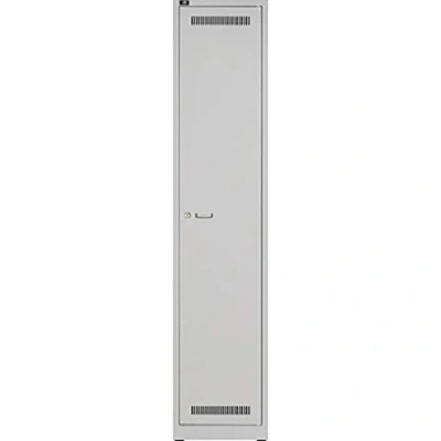 Abbildung von Bisley Light Garderobenschrank 1 Abteil 400, Metall, 245 Lichtgrau, 50 x 40 185 cm