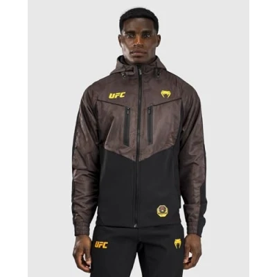 Abbildung von Venum UFC Fight WEEK 4.0 MENS Hoodies Trainingsjacke, Herren, Größe: Medium, Dark brown
