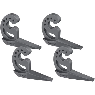 Abbildung von Fensterstopper Modell Multi STOP® Anthrazit, WENKO, (Set, 4 tlg), Klemmschutz, Türstopper aus Kunststoff