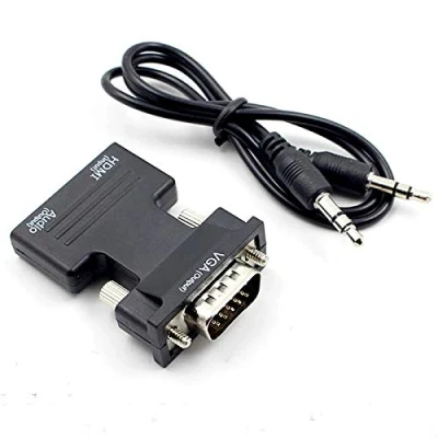 Abbildung von Ziyan HDMI zu VGA Adapter HDTV 1080P Konverter Audio Video Kabel Für PC Laptop Monitor