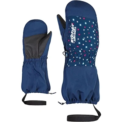 Abbildung von Ziener Mädchen LEVI AS Minis Glove Ski Handschuhe/Wintersport wasserdicht, atmungsaktiv, Snowflake Print, 80cm