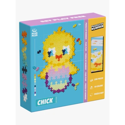 Abbildung von Plus Puzzle By Numbers Chick Bausatz 250 Teile