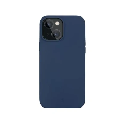 Abbildung von Apple iPhone 13 Mini Hülle Recyceltem Silikon dbramante1928 Soft Case/Backcover Handyhülle Blau