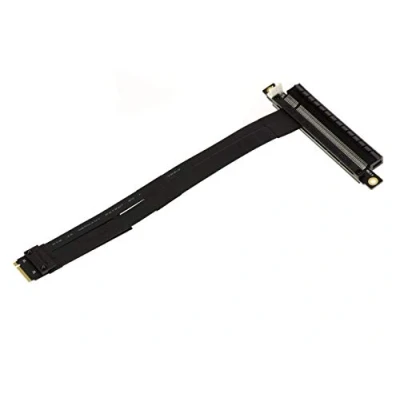 Abbildung von KALEA INFORMATIQUE Riser Verlängerung Adapter für M2 PCIe NVMe M Key Port auf x16 Buchse. Länge 20cm.