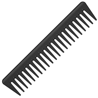Abbildung von Carbon Kamm Damen Herren Haarschneidekamm Bartkamm Antistatisch, Männer &amp; Frauen, Styling Bruchfester Premium Grobzinkiger für Haare Bart 19cm Grobe Zahnung