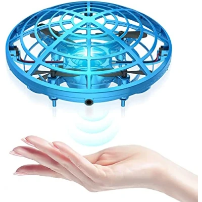 Abbildung von Kriogor UFO Mini Drohne, Flying Ball Fliegendes Spielzeug Helikopter mit 360 Rotierenden und LED für 4 8 Jahren Kinder
