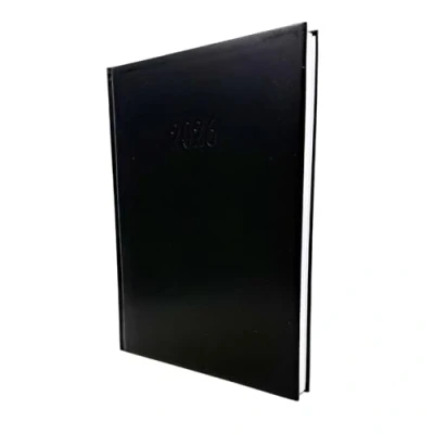 Abbildung von Buchkalender XL 2025 Wochenplaner Wochenkalender Chefplaner 1 Woche auf 2 Seiten 26,7 x 19,5 cm, Farbe:Schwarz