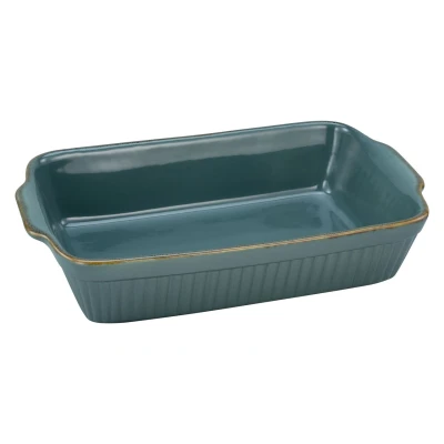 Abbildung von CreaTable Auflaufform Classic Vintage, Steinzeug, (1 St), mit markantem Streifendekor, 20 x 34 cm