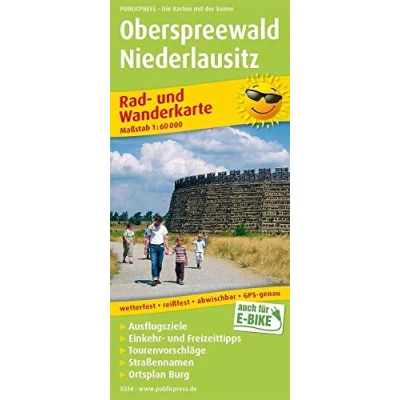 Abbildung von Oberspreewald Niederlausitz: Rad und Wanderkarte mit Ausflugszielen, Einkehr &amp; Freizeittipps Stadtplan Burg, wetterfest, reissfest, abwischbar, GPS genau. 1:60000 (Rad Wanderkarte: RuWK)