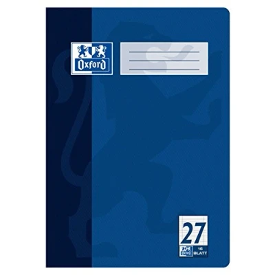 Abbildung von OXFORD Schulheft Schule, A4, liniert (Lineatur 27), Innen / Außenrand, ungelocht, 16 Blatt
