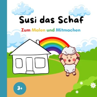 Abbildung von Susi das Schaf zum Malen und MItmachen: Interaktives Malbuch für Kinder ab 3 Jahren