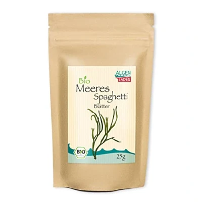Abbildung von ALGENLADEN BIO Meeresspaghetti Blätter 25g Pasta Alternative Algennudeln Algen aus dem Atlantik Rohkost Vegan Low Carb