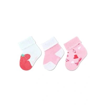 Abbildung von Sterntaler Baby Jungen Socken Socke 3er Pack Nashorn Baby, Babysöckchen, Babysocken aus Baumwolle weiß, 18