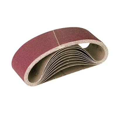 Abbildung von MioTools Schleifpapier 303 x 40 mm Schleifbänder für Handbandschleifer, Normalkorund, 10 Stk., K80