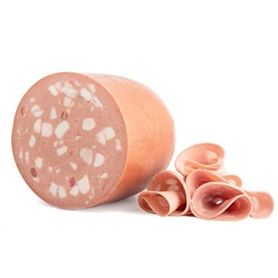 Abbildung von Italienische Mortadella Salumi Pasini® Nach klassischer Art mit Pistazien Hälfte 3 kg Traditionelles italienisches Produkt Gluten und laktosefrei