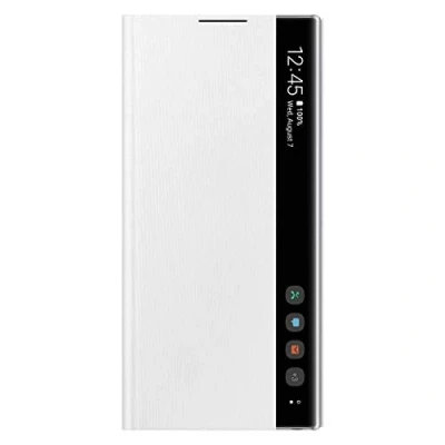Abbildung von Samsung Galaxy Note 10 Hülle Kunststoff Klapphülle Handyhülle Weiß