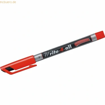 Abbildung von Permanent Marker STABILO Write 4 all fein 10er Pack rot