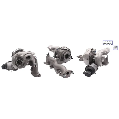 Abbildung von ELSTOCK 91 1087 Turbolader Abgasturbolader, pneumatisch geregeltes Stellelement (Aktuator) mit Dichtungen VOLKSWAGEN: Passat B6 Variant, GOLF 6