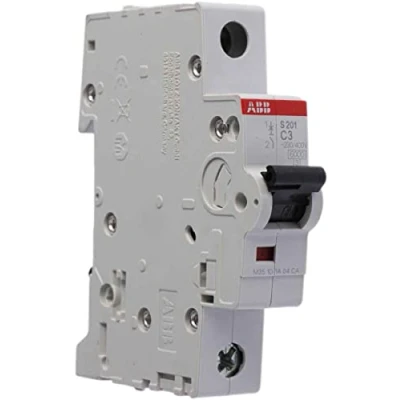 Abbildung von ABB S200 MCB Leitungsschutzschalter Typ C, 1 polig 3A 230V, Abschaltvermögen 6 kA System Pro M Compact