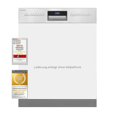 Abbildung von exquisit teilintegrierbarer Geschirrspüler &quot;EGSP9614 EB 030B inox&quot;, EGSP9614 inox, 14 Maßgedecke