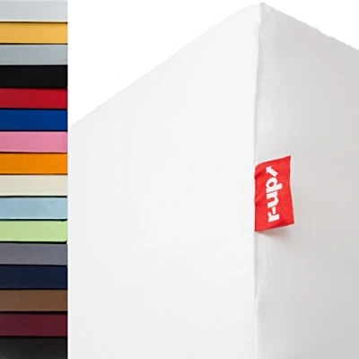 Abbildung von r up Spannbettlaken Beste 140x200 160x220 bis 35cm Höhe 230g/m², Baumwolle, Gummizug: fest eingenähtes dauerelastisches Rundumgummi, (1 Stück), 15cm Matratzenhöhe