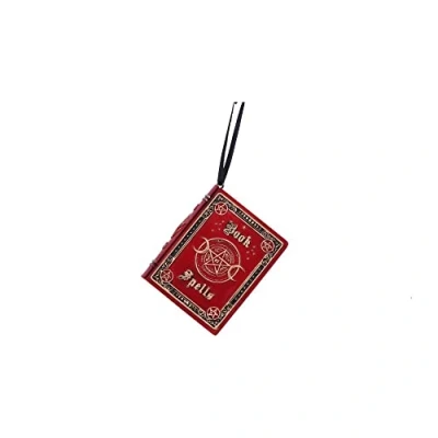 Abbildung von Nemesis Now Book of Spells Hängedekoration, Rot, 7 cm
