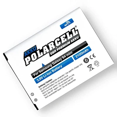 Abbildung von PolarCell NFC Akku für Samsung Galaxy S4 Mini GT i9190 DuoS i9192 LTE i9195 ersetzt Original Batterie EB B500BE B500BU BG357BBE 2100mAh Ace 4 SM G357FZ Style