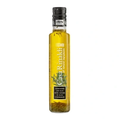 Abbildung von Casa Rinaldi Lebensmittelwürze &quot;I Testimoni&quot; mit Extra Nativem Olivenöl und Rosmarin, Frischer aromatischer Geschmack, 250 ml Flasche