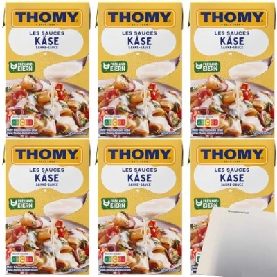 Abbildung von Thomy Les Käse Sahne Sauce 6er Pack (6x250ml Packung) + usy Block