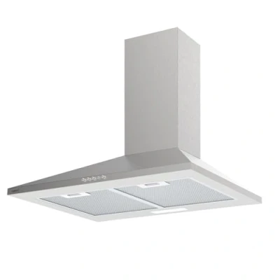 Abbildung von CATA Dunstabzugshaube VK 7000 X mechanische Steuerung 3 Stufen Abzug 480 m3/h Geräuschpegel 56 dB Motor K10 Verbrauch 110 W LED Beleuchtung Farbe Edelstahl