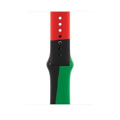 Abbildung von Apple Watch Armband Original Silikon und TPU (weich) Bunt Geeignet für Series 1 9 / SE Ultra (2)