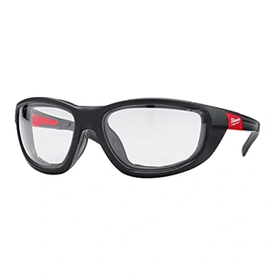 Abbildung von Milwaukee High Performance Schutzbrille klar, mit Abnehmbarer Schaumstoffauflage