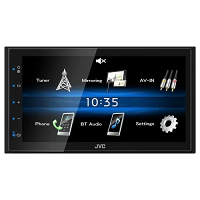Abbildung von JVC KW M25BT, Digital Media Receiver mit 17,3 cm Hochglanz Touchpanel, Bluetooth, Android USB Mirroring, 4 x 50 Watt